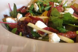 Black Pudding and Feta Salad with Maple Balsamic Dressing